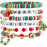 Stocking Stuffers - 6 Pack Bracelets For Teens Women| Christmas Gifts For Women Men Adults - Christmas Decorations Accessories Shirts Outfits | Xmas Sweater Dresses For Girls 2025
