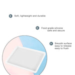 2Pcs 7X5 Inch Resin Tray Molds, Rectangle Silicone Molds, Flat Concrete Molds Epoxy Silicone Board Molds For Resin Epoxy Diy