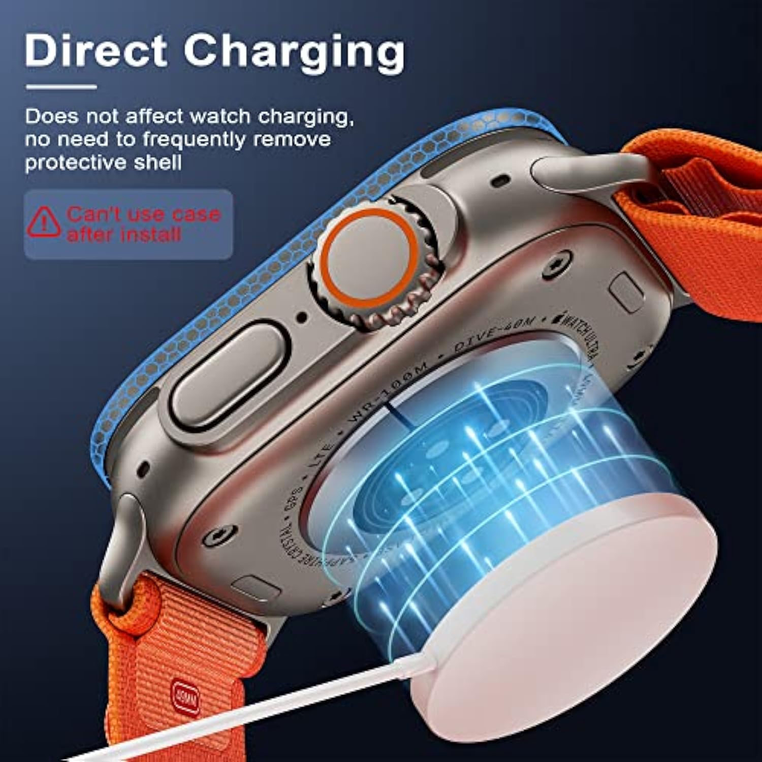 For Apple Watch Ultra 2/Ultra Screen Protector 49Mm,9H Tempered Glass + Titanium Alloy Frame, [Keep Original] [Touch Sensitive] Lightweight Protective Glass Film For Iwatch Ultra 2 Pack,Original