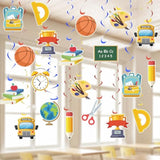48pcs Back to School Hanging Swirls for Classroom & Office Décor