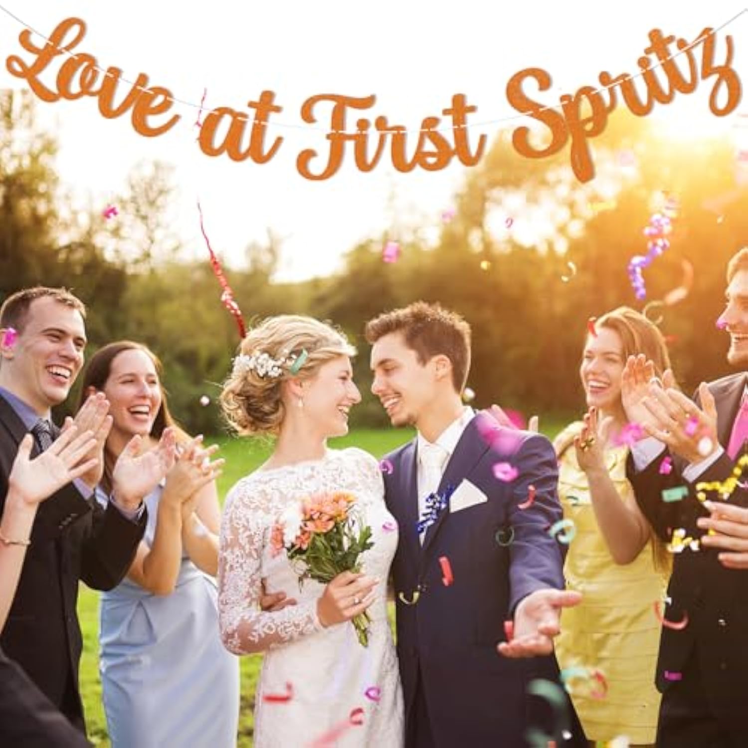 Love At First Spritz Banner, Aperol Spritz Bridal Shower Party Decorations, Love At First Spritz Decorations, Orange Girls Bridal Brunch Couple Shower Bachelorette Party Decor