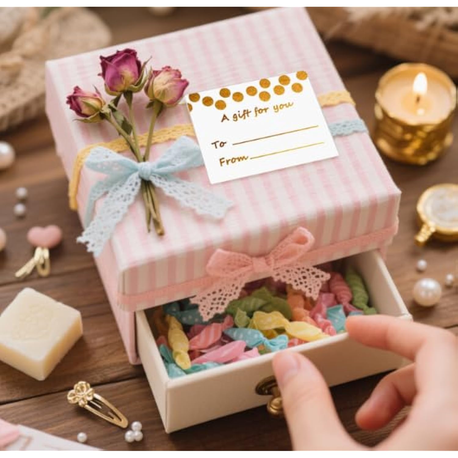 Name Tag Gold Foil Holiday Present Stickers To And From Labels For Christmas Party Wedding Birthday Valentines'S Day Present Supplies,3X2 Inches,80 Pcs Per Pack