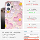 Magnetic For Iphone 16 Case Cute For Women Girls, Compatible With Magsafe,[Drop Protection] Slim Colorful Flowers Heart Oil Painting Girly Phone Case For Iphone 16 6.1Inch