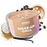 Wake-Up Call Candle, Sweet & Spicy Scented, Made With Essential Oils, 3 Wicks, 13.5 Oz