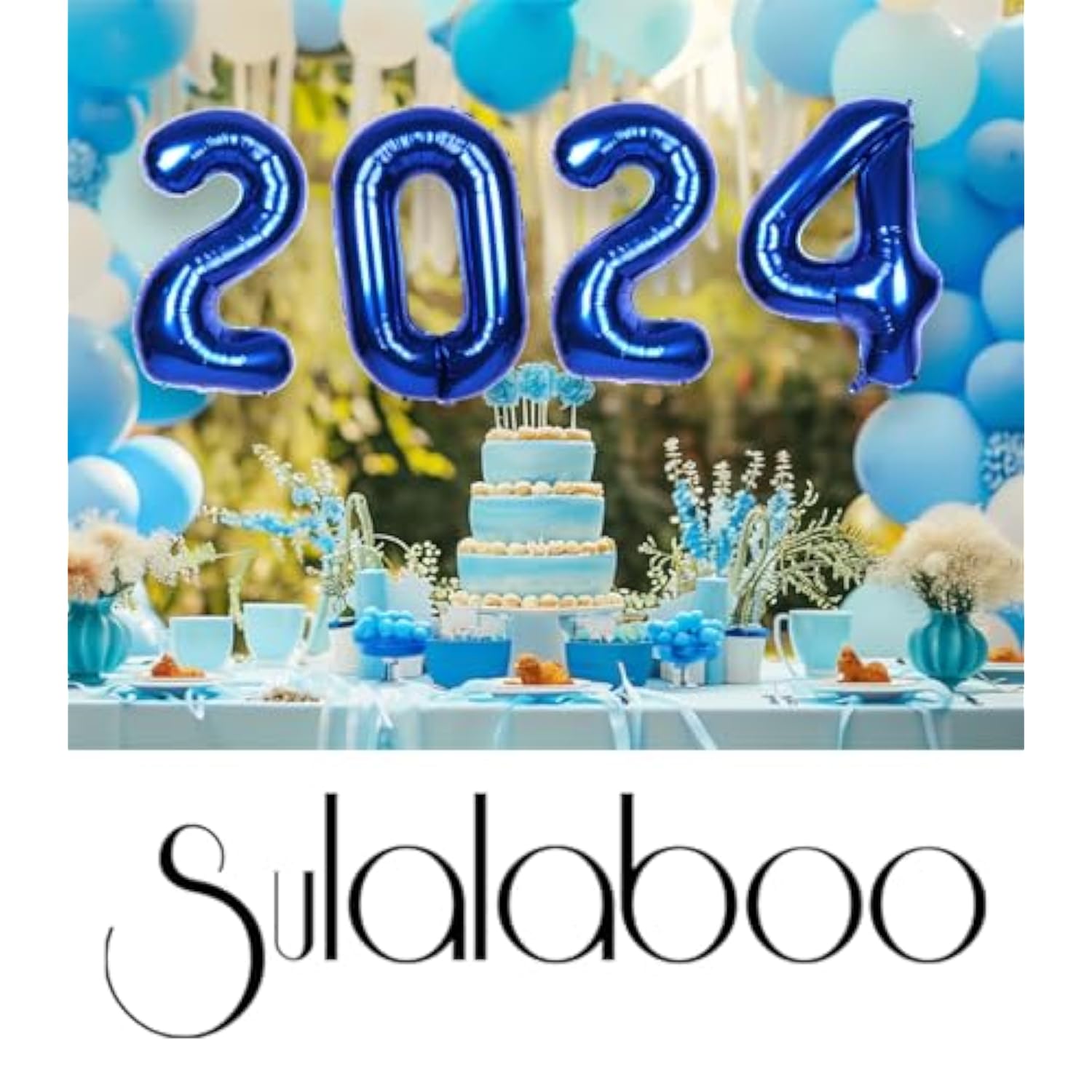 40" Navy Blue Number 7 Balloon: Large Foil Mylar for Boy Birthday/Graduation