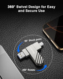 Usb 3.2 Flash Drive 64Gb, Up To 450 Mb/S Read Speed Usb C Memory Stick, Dual Usb C Thumb Drive With Usb Type-C And Usb A, Swivel Metal Pen Drive For Smartphones/Tablet/Laptop/Mac/Car/Tv