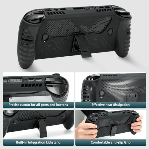 Carrying Case for Rog Xbox Ally X/Rog Xbox Ally 2025, 3 IN 1 Accessories Bundle Include Waterproof Hard Case, Protective Cover Case with Stand and
