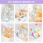 Jewelry Making Kit, 1960 Pcs, Supplies Includes Beads, Instructions, Findings, Wire For Bracelet, Necklace, Earrings Making Kit For Adults By
