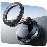 Car Phone Holder Mount - [Ultra Vacuum Suction] Phone Holders for Your Car, 360° Adjustable Suction Cup Magnetic Phone Holder for Car Dashboard