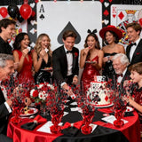 6 Pack 2026 Graduation Table Centerpieces Red Black Party Decor
