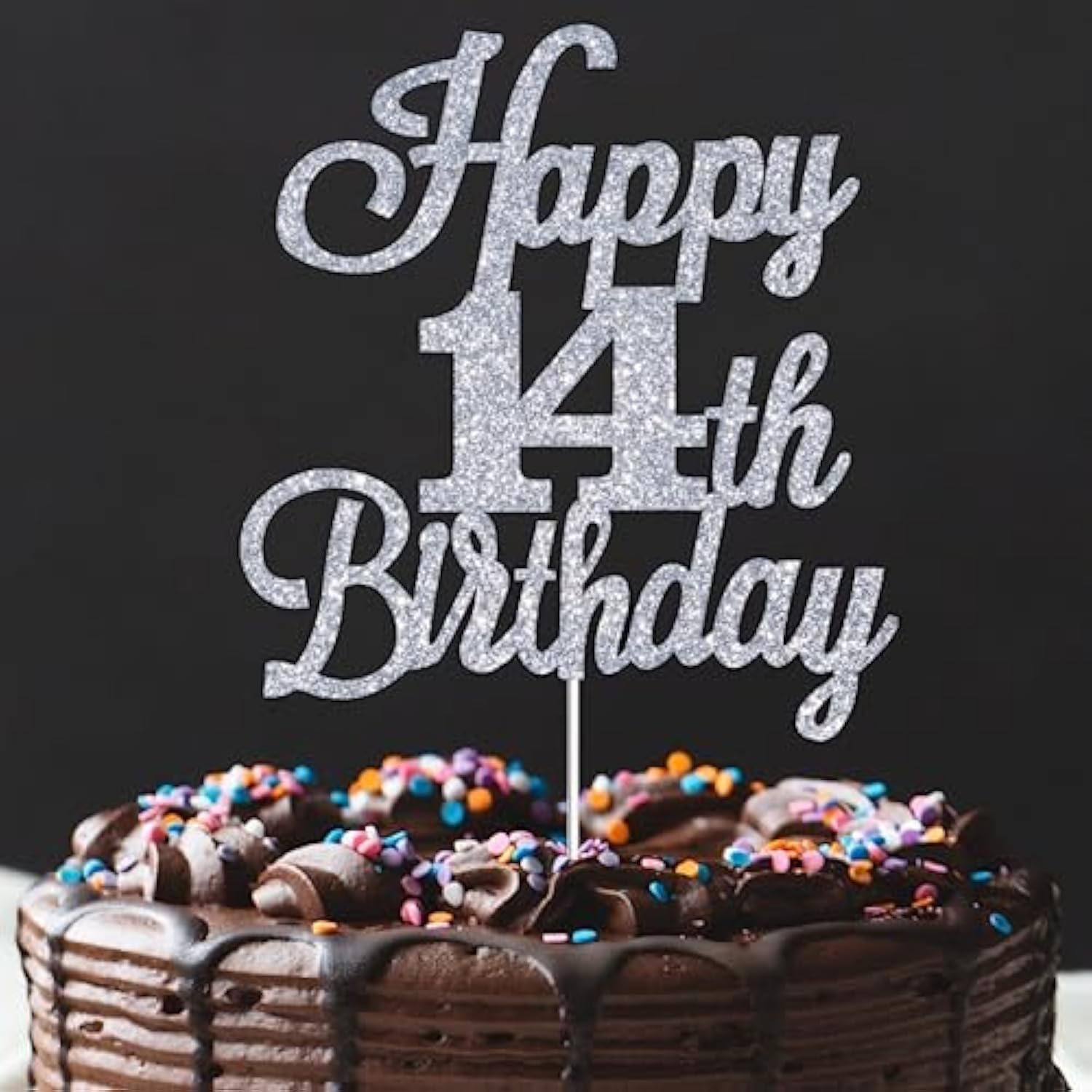 Happy 72Nd Birthday Cake Toppers Silver Glitter, Cheers To 72 Years Old Bday Decoration 72Nd Anniversary Cake Topper, Seventy-Two Theme Cake Decorations For Birth Anniversary Party