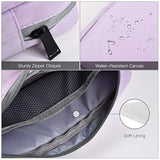 Universal Electronics Accessories Bag Pouch, 2-Pack Portable Soft Carrying Case Bag Wire Cable Organizer For Hard Drive, Power Adapter, Laptop Mouse, Cosmetics Kit, Cell Phone, Small+Big-Purple