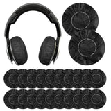 100Pcs Black Non-Woven Sanitary Headphone Ear Cover, Disposable Super Stretch Covers Washable, For Most On Ear Headphones Earpads (13 Cm/ 5.12 Inch)