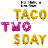 Qinsly'S 14Pcs Taco Twosday Birthday Party Kit - Fiesta Themed Banner, Balloons, Cactus Decorations For Taco 2Sday Celebration