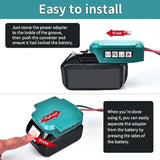 For Power Wheels Adapter Compatible With Makita 18V Battery, Power Converters With 14 Gauge Wire For Rc Toys, Robotics And Car Repair,1 Pack-Blue (No Battery)