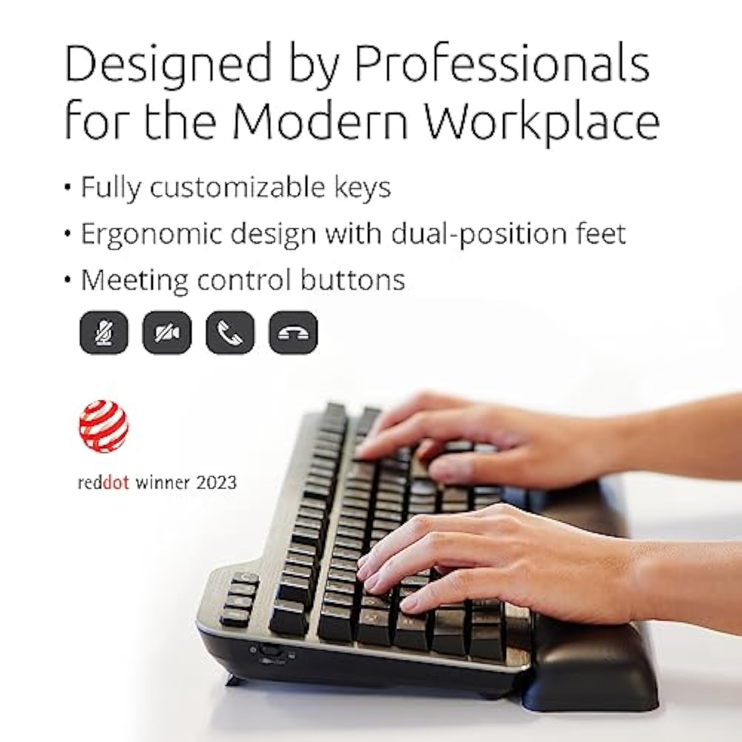 Kensington MK7500F Silent Mechanical Keyboard – Full Size, Wireless, Backlit,