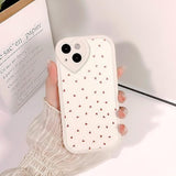 Compatible For Iphone 15 Case Cute Small Heart With Love Lens Bumper Protector For Girls Women Soft Tpu Shockproof Protective Girly For Iphone 15-Small Heart