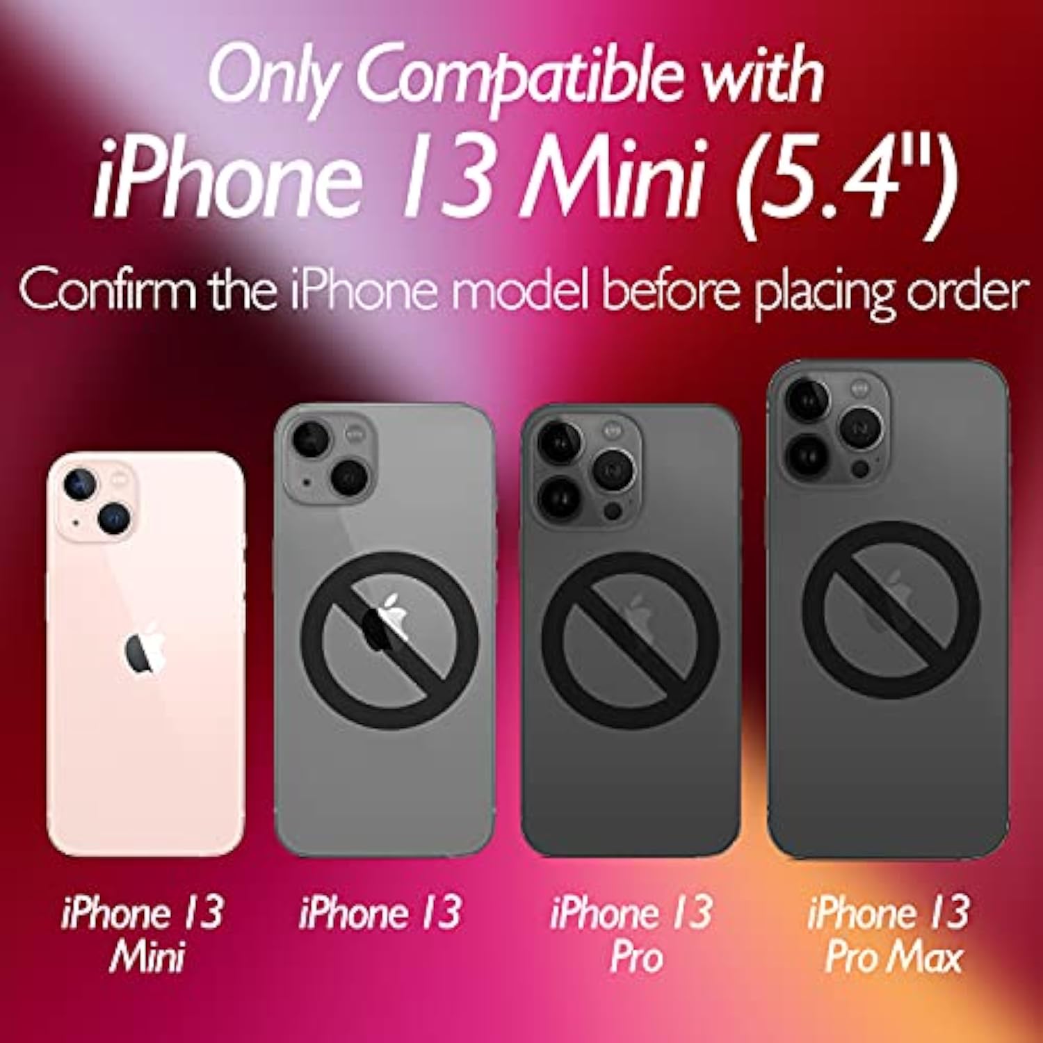 For Iphone 13 Mini Back Screen Protector (3-Pack), Iphone 13 Mini Back Glass Protector Rear Screen Protector (5.4 Inch)