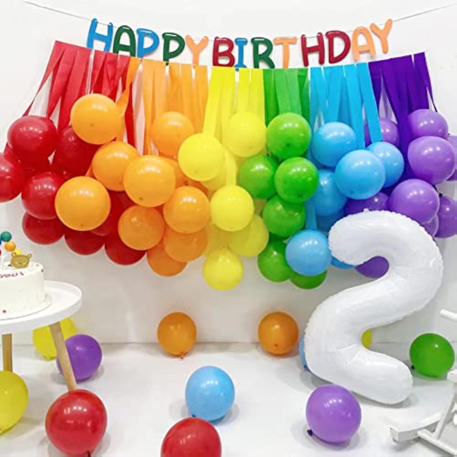 200pcs 5-Inch Mini Rainbow Balloons – Assorted Colors for Party, Birthday & Garland Decor