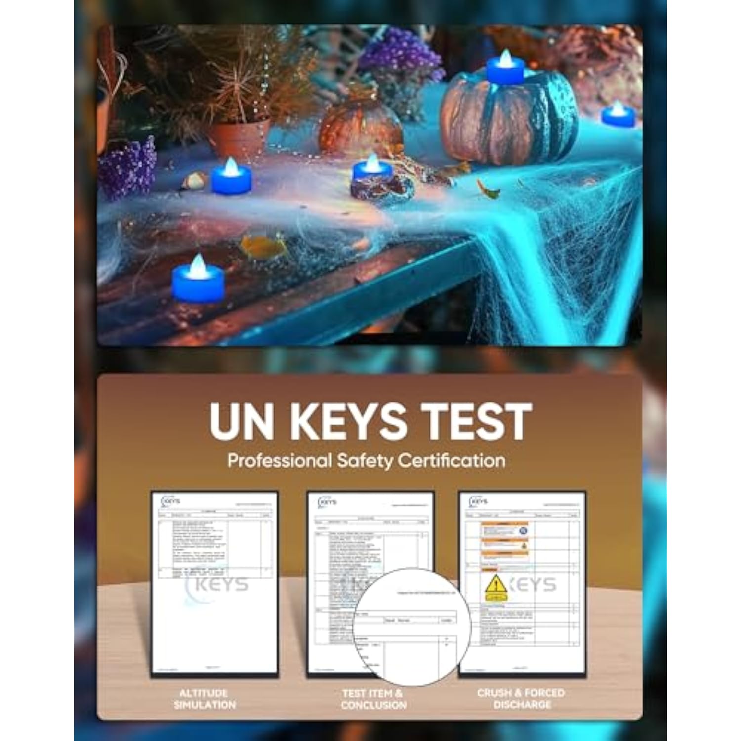 Flameless Candles, 24Pack Battery Operated Candle, Led Tea Lights Candles Battery Operated, Flickering Fake Tealights Candles For Halloween, Christmas, Wedding- Blue