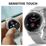 Fintie 3 Packs Screen Protector Case Compatible with Garmin Venu 2S/Vivoactive 4S, Soft TPU Plated Bumper Full Cover Protective Cases [Scratch-Proof], Black/Clear/Silver