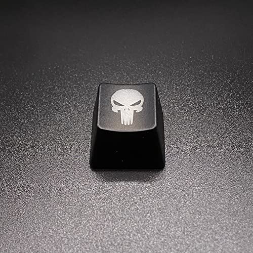 Skull Backlit Artisan Keycaps For Cherry Mx Mechanical Keyboard, Sa Profile, Abs Translucent Backlight (Skull 2)
