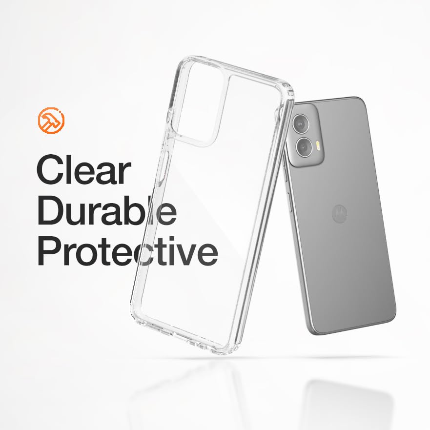 Magnetic Case for Moto G Power 5G 2024 (Compatible with MagSafe Accessories) Crystal Clear