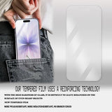 Anti Glare Matte Screen Protector For iPhone 17 Tempered Glass Anti Fingerprint Film 2-Pack with Easy Alignment Tool