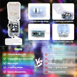 12 Pack Fairy Lights Battery Operated, 7Ft 20 Mini Led Fairy Lights Silver Wire Twinkle Lights For Diy, Parties, Wedding