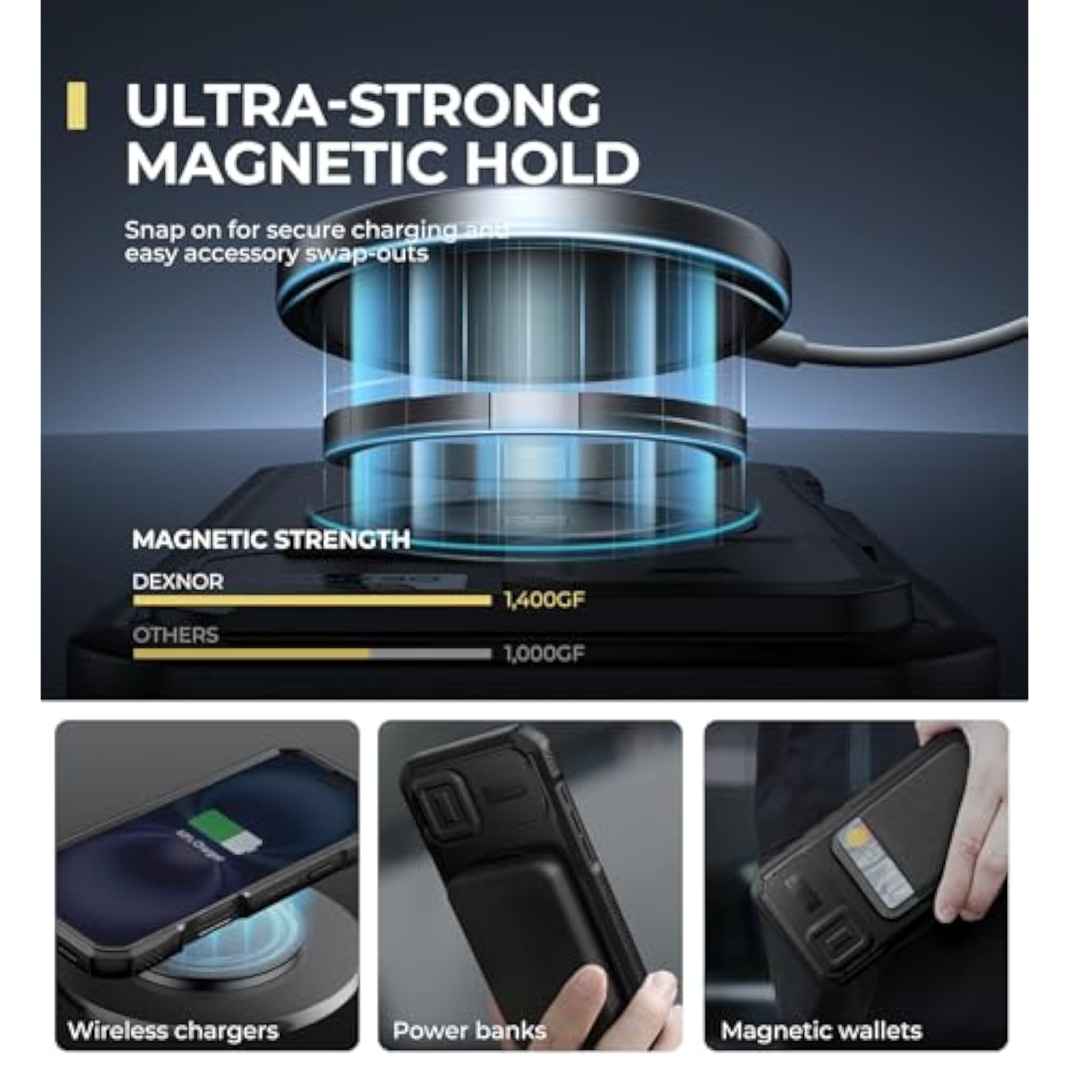 iPhone 16 Plus Case with Slide Camera Cover, Kickstand, Built-in Screen Protector, Black