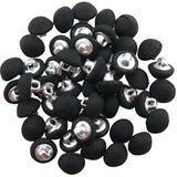 50Pcs Tuxedo Buttons Metal Shank Buttons 10Mm For Prom Dresses, Weddin