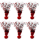 6 Pack 2026 Graduation Table Centerpieces Red Black Party Decor