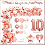 10Th Birthday Decorations For Girls Rose Gold, Peace Out Single Digits Party Decor, Double Digits Party Supplies With Out Single Digits I’M 10 Banner Sash Tiara Backdrop Tablecloth Number 10 Balloon