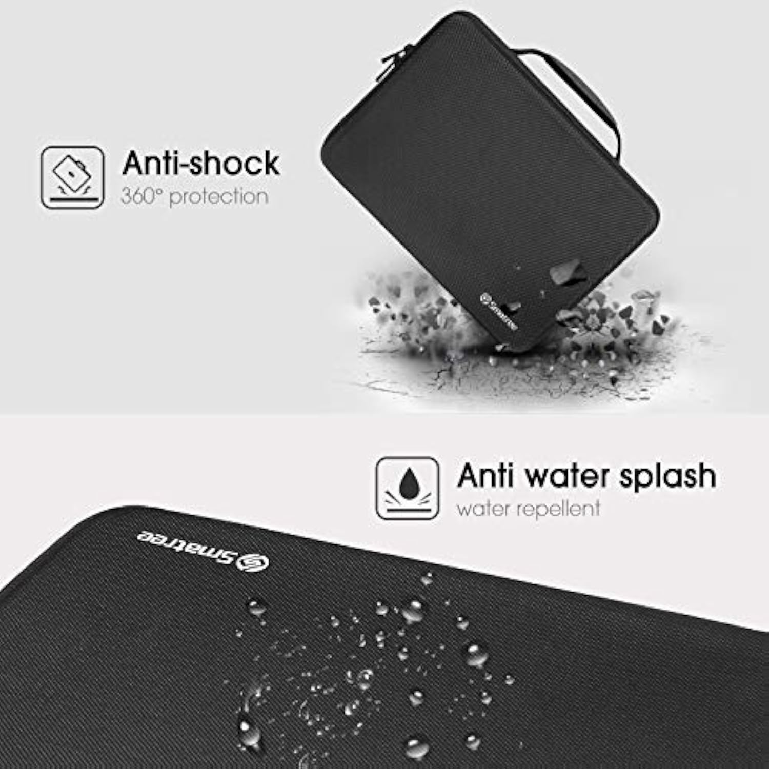 Smatree 15.6inch Hard Carrying Case for Samsung Galaxy Book 5/4/3 360, 11inch iPad A16 2025,iPad Air M3 2025, Galaxy Book 2 Pro/2 Pro 360/3/4 Edge/4, 14.6inch Samsung Tab 10 Ultra, iPadPro M4 2024