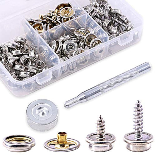 120-Pieces Stainless Steel Marine Grade Canvas And Upholstery Boat Cov