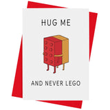 Quirky And Modern Greeting Card. Perfect For Valentines, Anniversary, Love, Missing You, Just Because - Funny And Stylish Design With Envelope (Never Let Go)