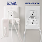 Leviton T5636-W 60W (6A) USB Dual Type-C/C Power Delivery in-Wall Charger with 15A Tamper-Resistant Outlet, USB Charger for Smartphones, Tablets, Laptops, White