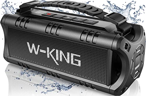 Portable Bluetooth Speakers Wireless, (60W Peak) 30W RMS IPX6 Waterproof Outdoor Loud Speaker Boombox, 24H, EQ, AUX, TF Card, USB Playback, Powerful
