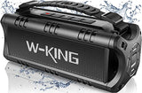 Portable Bluetooth Speakers Wireless, (60W Peak) 30W RMS IPX6 Waterproof Outdoor Loud Speaker Boombox, 24H, EQ, AUX, TF Card, USB Playback, Powerful