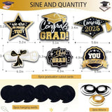 Graduation Decorations 2025 Set Include Class Of 2025 Backdrop, Congrats Grad Banner, Balloons And Cupcake Toppers For 2025 Balloons Graduation Party Supplies