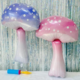 7Pcs Mushroom Balloons Butterfly Rabbit/Fairy Birthday Party/Forest Plant Theme Decorations/Alice In Wonderland Balloons/Wonderland Fairytale Party Supplies/Spring Holiday Picnic Decor/Fairy