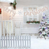 Glitter Merry Christmas Banner, Be Merry Party Decor, Happy New Year, Xmax Merry Christmas Holiday Party Decorations
