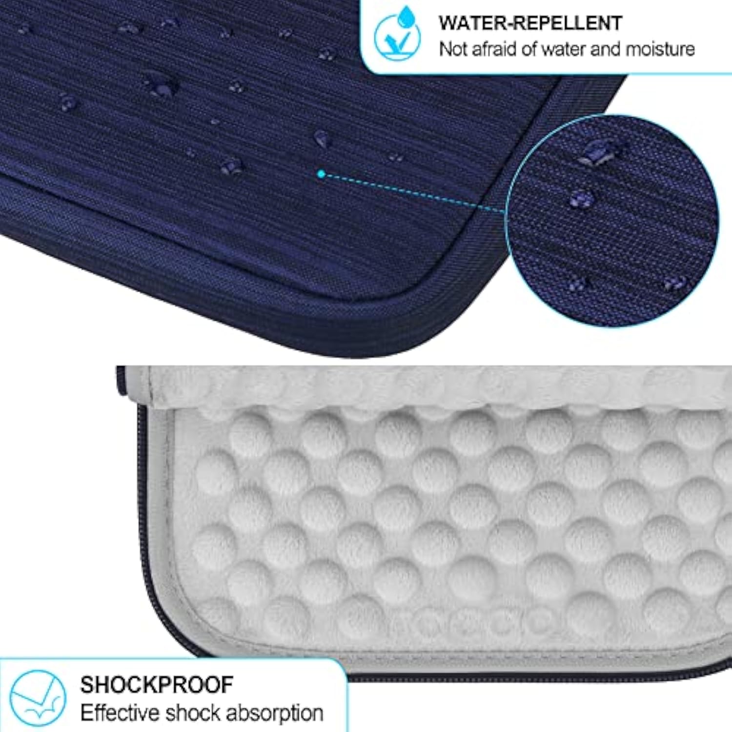 Tablet Sleeve Case For 13 Inch New Ipad Air M3 M2, 13 Inch New Ipad Pro M4 2024, 12.9" Ipad Pro 6 5 4 3 2022-2018 With Magic Keyboard And Smart Keyboard Folio Protective Bag, Blue