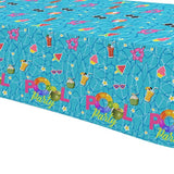 Pool Party Decorations Tablecloth, Disposable Summer Beach Party Tablecover For Birthday Baby Shower, Beach Pool Theme Party Table Decorations, 3Pack, 54In X 108In