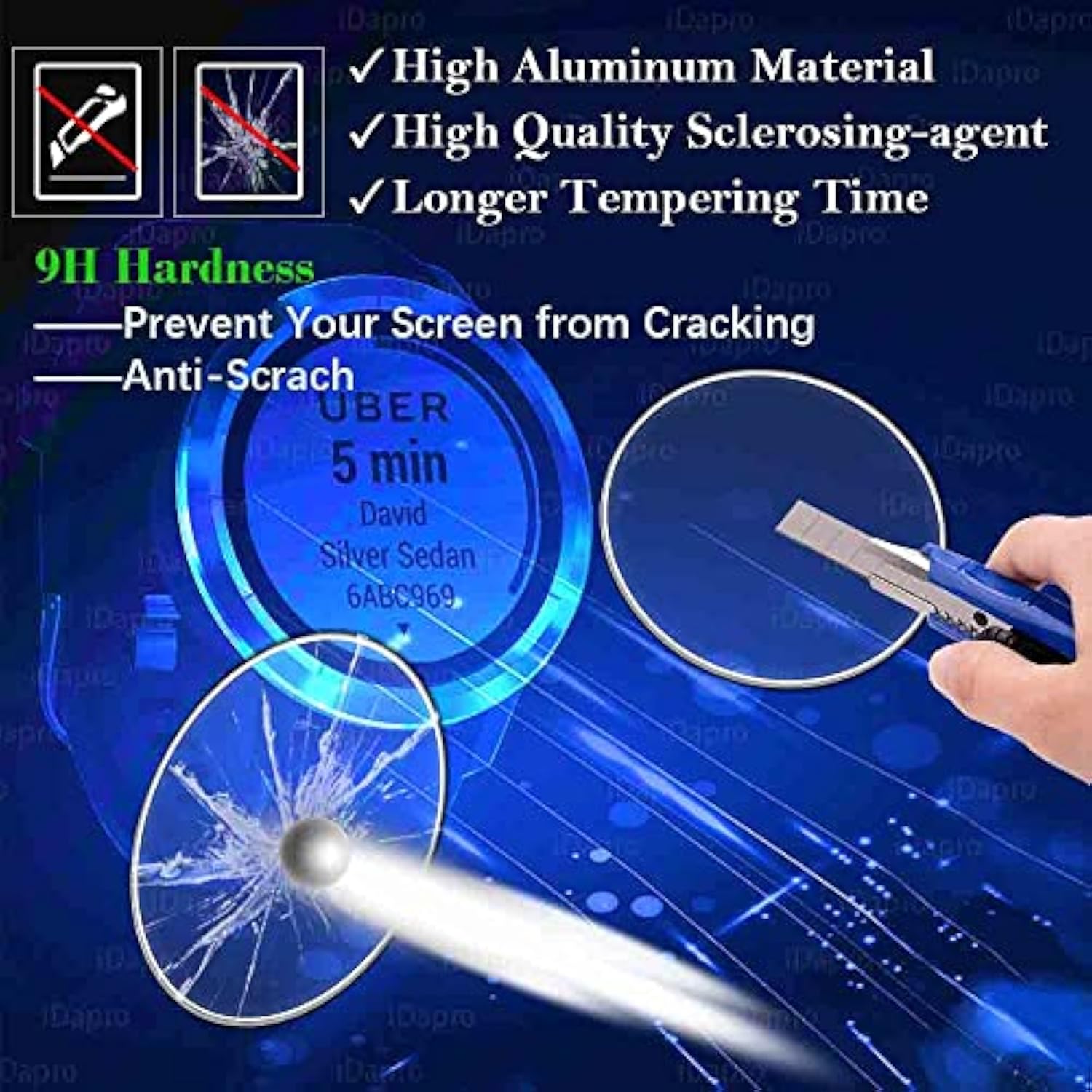 Screen Protector For Fossil Gen 5 Carlyle/Julianna Watch [4 Pack] Tempered Glass Anti-Scratch Bubble-Free Easy Installation