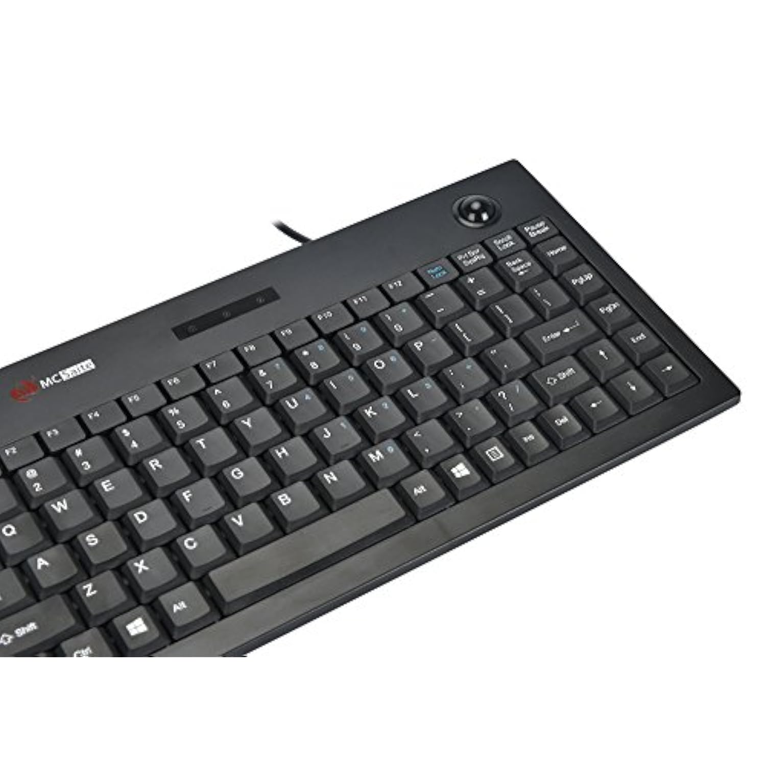 Mcsaite Wired Trackball Keypad - Keyboard And Roll Mouse Combo - 11.8X7.5X1.4 Inches - For Pc Laptop Notebook Desktop - Us English Layout - Black