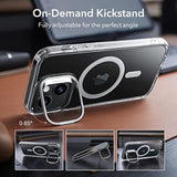 Esr For Iphone 13 Case/Iphone 14 Case, Compatible With Magsafe, Built-In Stash Stand Clear Phone Case For Iphone 13/Iphone 14, -Grade Protection Magnetic Phone Case, Classic Series, Clear