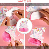 9-Piece Unicorn Rainbow Honeycomb Centerpiece for Birthday Party Decorations