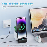 [2 Pack]Small Portable Charger For Iphone,Upgraded 5000Mah Pd Fast Charging Power Bank,Cute Mini Portable Phone Charger Battery Pack Compatible With Iphone 14/14 Pro Max/13/13 Pro/12 Pro/11/Xr/X/8 Etc