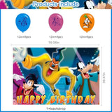 Goofy Movie Birthday Party Decor: 5x3 Ft Backdrop & 18 Balloons